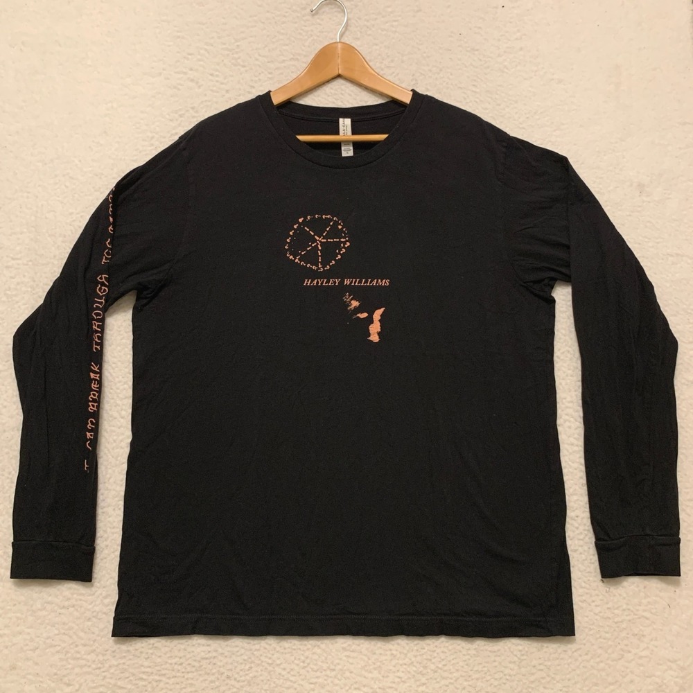 Hayley Williams Petals for Armor Long Sleeve Graphic Tee Black XL Paramore Tour